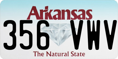 AR license plate 356VWV
