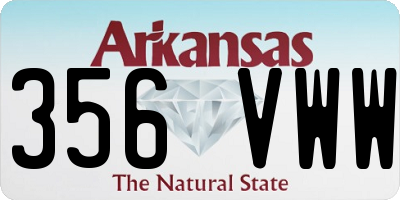 AR license plate 356VWW