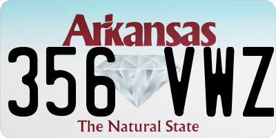 AR license plate 356VWZ