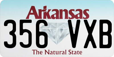 AR license plate 356VXB