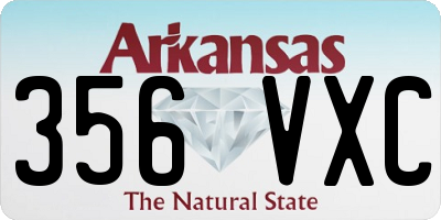 AR license plate 356VXC