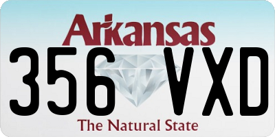 AR license plate 356VXD