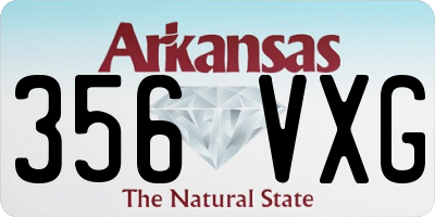 AR license plate 356VXG