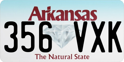 AR license plate 356VXK