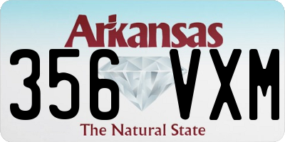 AR license plate 356VXM