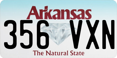 AR license plate 356VXN