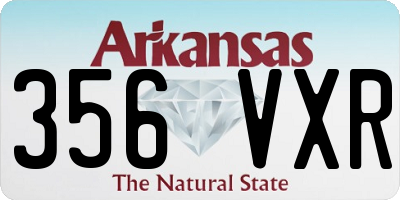 AR license plate 356VXR