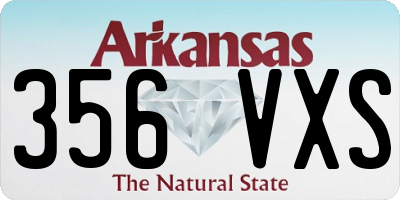 AR license plate 356VXS