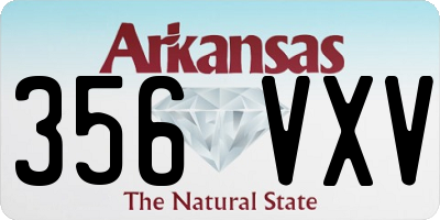 AR license plate 356VXV