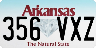 AR license plate 356VXZ