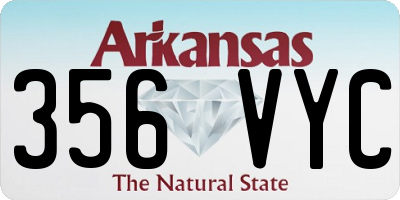 AR license plate 356VYC