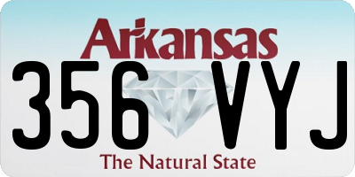AR license plate 356VYJ