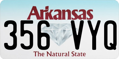 AR license plate 356VYQ