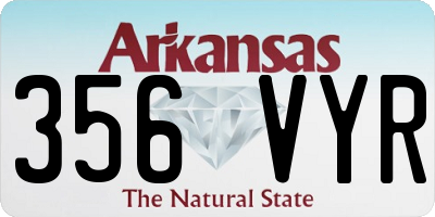 AR license plate 356VYR