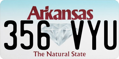 AR license plate 356VYU