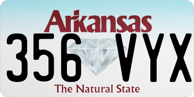 AR license plate 356VYX