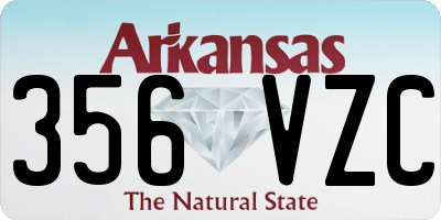 AR license plate 356VZC