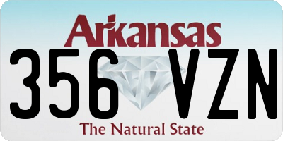 AR license plate 356VZN