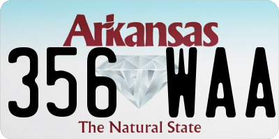 AR license plate 356WAA