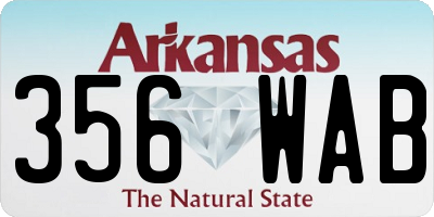 AR license plate 356WAB