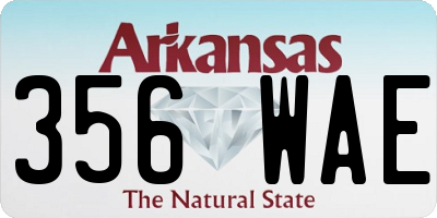AR license plate 356WAE