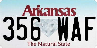 AR license plate 356WAF