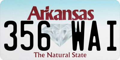AR license plate 356WAI