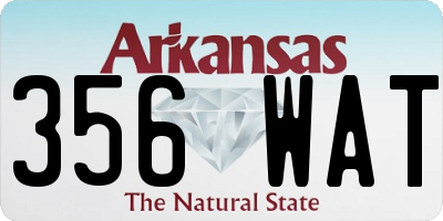 AR license plate 356WAT