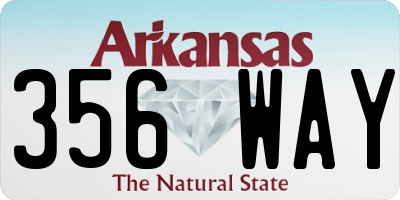 AR license plate 356WAY