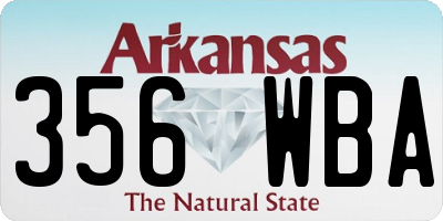 AR license plate 356WBA