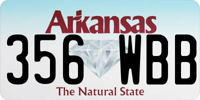 AR license plate 356WBB