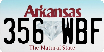 AR license plate 356WBF