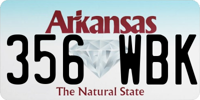 AR license plate 356WBK