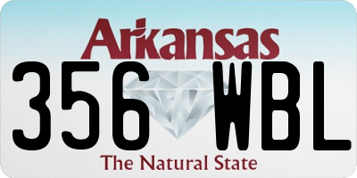 AR license plate 356WBL
