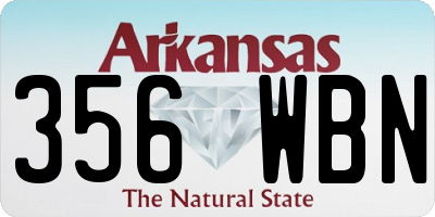 AR license plate 356WBN
