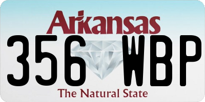 AR license plate 356WBP