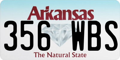 AR license plate 356WBS