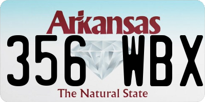 AR license plate 356WBX