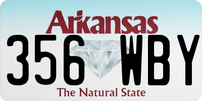 AR license plate 356WBY