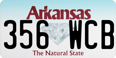 AR license plate 356WCB