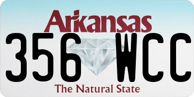 AR license plate 356WCC