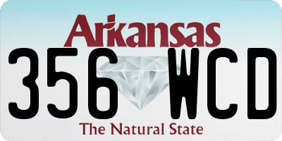 AR license plate 356WCD
