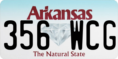 AR license plate 356WCG