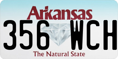 AR license plate 356WCH