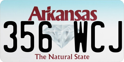 AR license plate 356WCJ