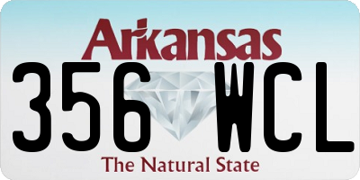 AR license plate 356WCL