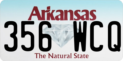 AR license plate 356WCQ