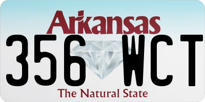 AR license plate 356WCT