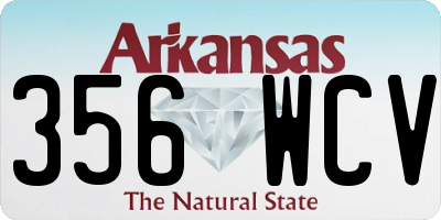 AR license plate 356WCV