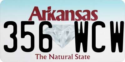 AR license plate 356WCW